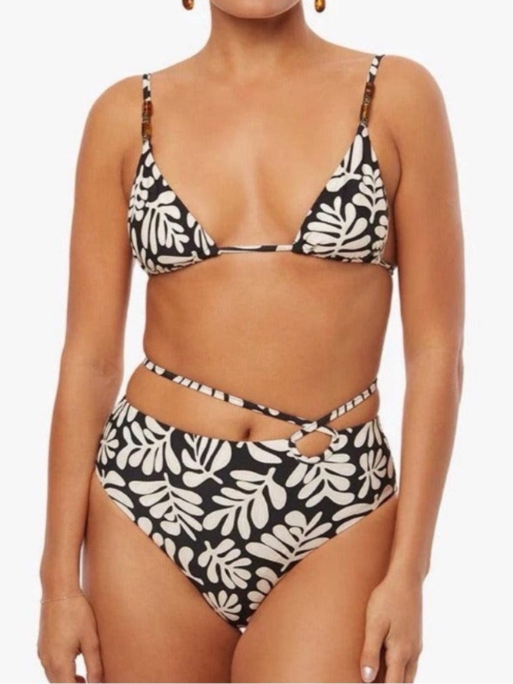 We Wore What Tie Strap Bikini Set